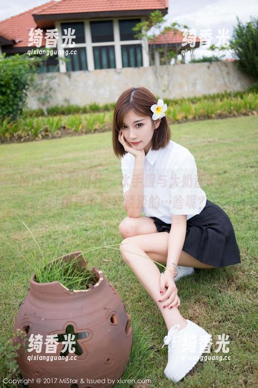 MiStar魅妍社-大奶昔Kyra MiStar魅妍社 - 水手服与大奶昔Kyra,图库中那种淡淡的…啥呢?