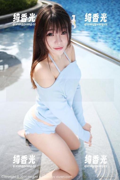 美媛馆 - 艾然Airan在泳装里的自我修养，高清写真，优雅感满分，真实感加倍！